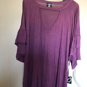 Hippie Chic ruffle sleeve.